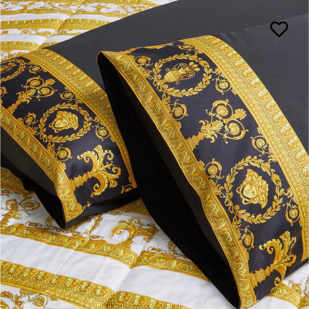Versace original bed cover Baroque pillowcases comforters Cotton